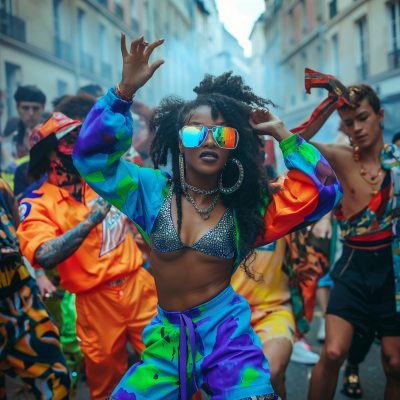 Colorful Street Dance Celebration