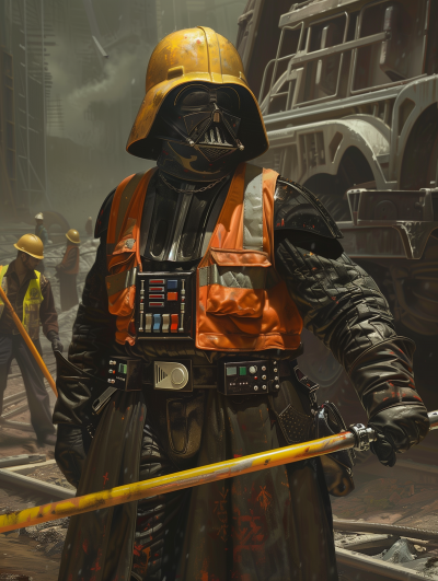 Darth Vader Construction Worker