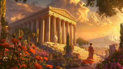 Anime Depiction of the Temple of Aphrodite