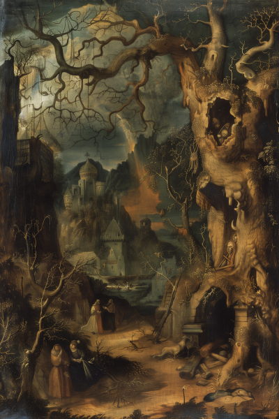 Scary Wilderness Landscape from the 16th Century