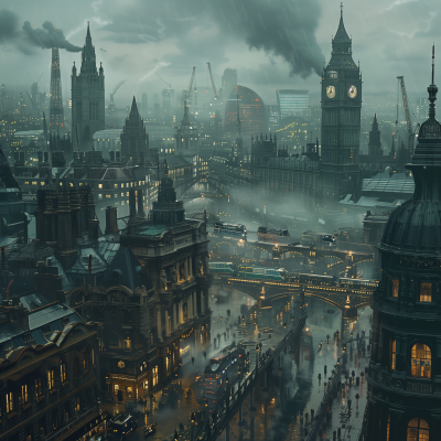 Dystopian Steampunk London