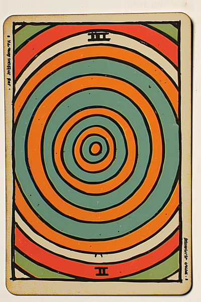 Vintage tarot card illustration of ‘The World’
