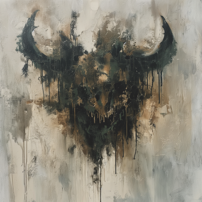 Abstract Minimalist Deathclaw Painting