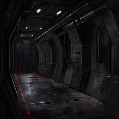 Imperial Gozanti Cruiser Interior Corridor