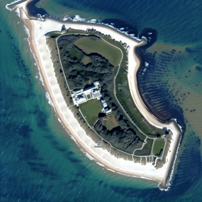 Isometric Aerial Panorama of Sylt