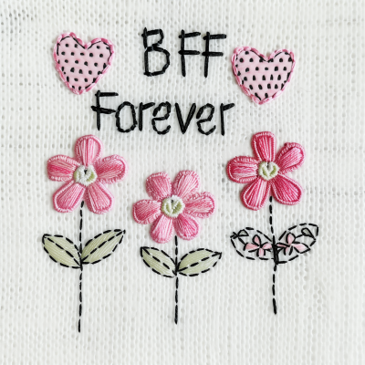 Embroidered Friendship Symbols