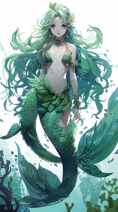 Mermaid Fantasy Character Illustration