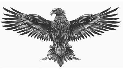 Monochrome Eagle Guardian