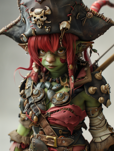 Fantasy Goblin Pirate Illustration
