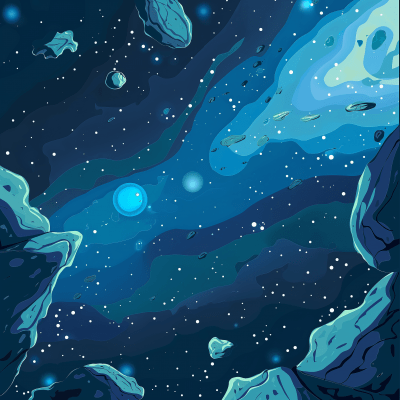 Colorful Space Illustration