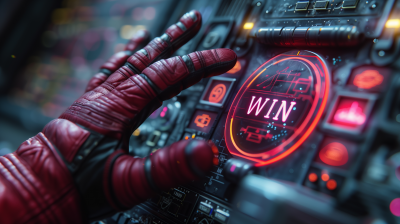 Sci-Fi Control Panel with WIN Button