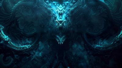 Alien Knot Design Wallpaper for Gamers