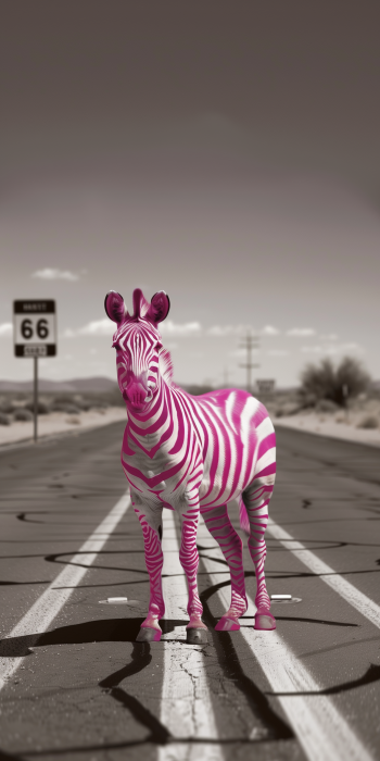 Laughing Zebra on Route 66