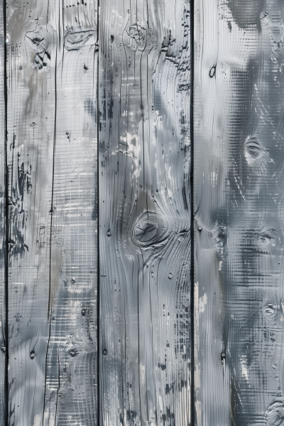 Silver Painted Wooden Planks