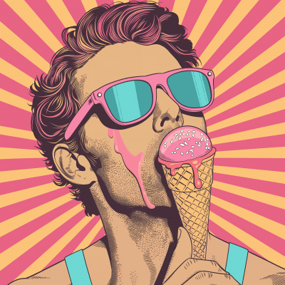 Pop Art Ice Cream Poster