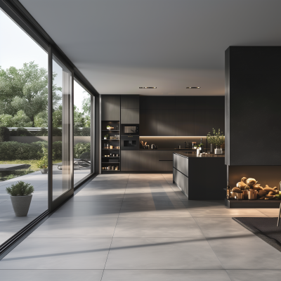 Minimalist Kitchen with Concept Doors