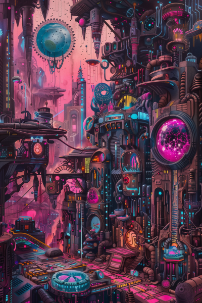Technicolor Dystopian World