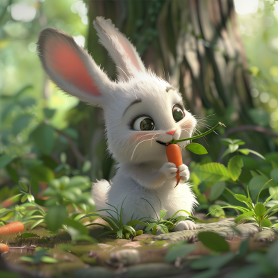 Bunny in the Forest
