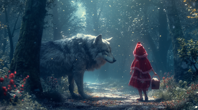 Encounter in the Mystical Forest