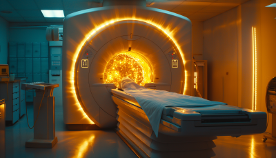 Golden Glow in MRI Machine
