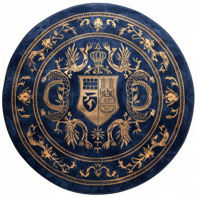 Ravenclaw Common Room Circle Carpet in Disney Style
