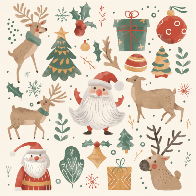 Festive Christmas Illustration