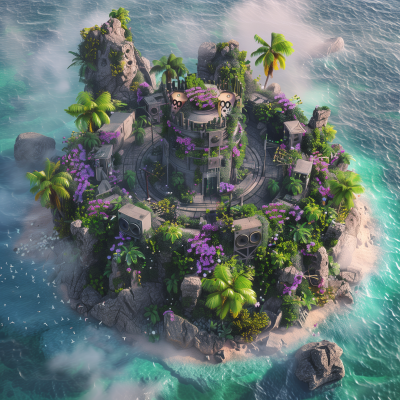 Futuristic Island Retreat