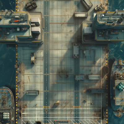 Futuristic Ship Port