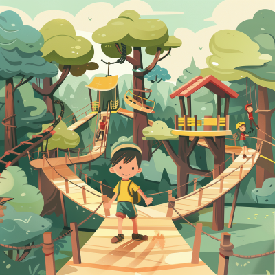 Adventure Park Illustration