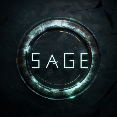 SAGE Logo in Sci-Fi Style