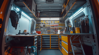 Mobile Workshop Inside a Van