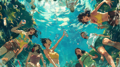 Underwater Pond Party