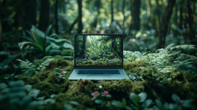 Forest Laptop Display
