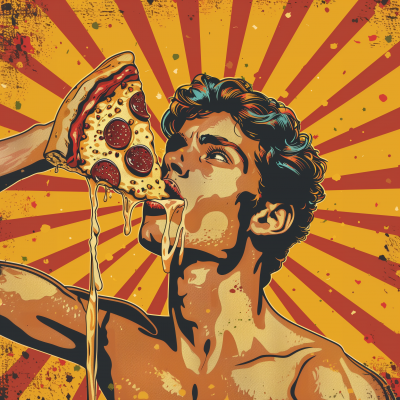 Pop Art Pizza Poster