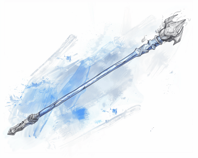 Mystical Ice-themed Spear