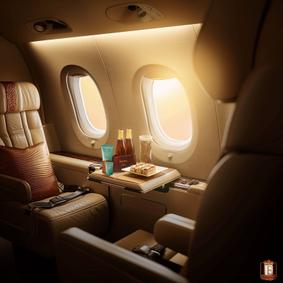 Luxurious Airplane Cabin