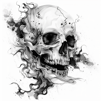Skull Tattoo Style Image