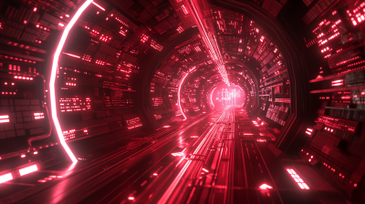 Futuristic High-Tech Tunnel