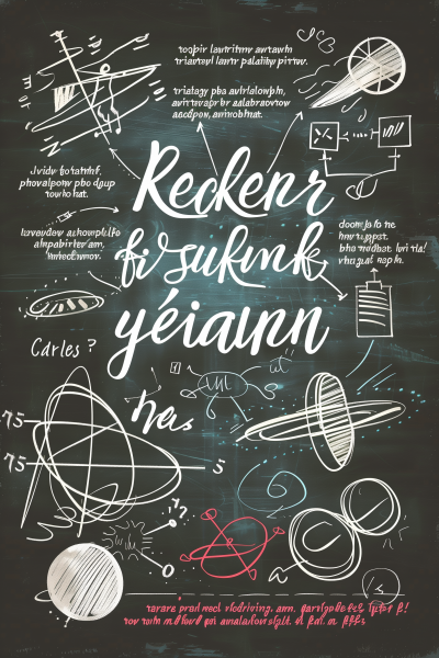 Mathematical and Scientific Chalkboard Illustration