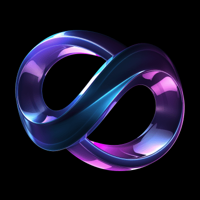 Metallic Infinity Symbol