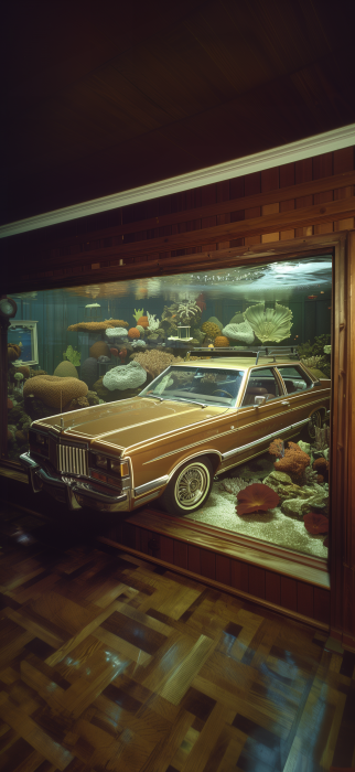 Classic Car Aquarium Room