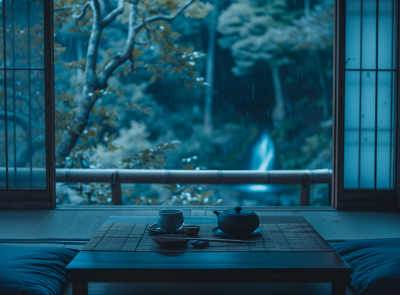 Traditional Japanese Inn Interior