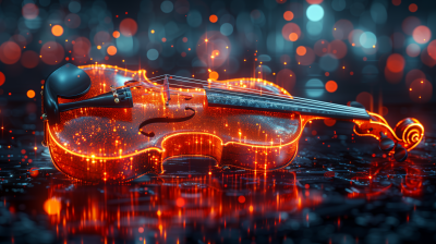 Digitalized Glowing Violin
