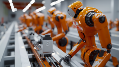 Robotic Arms on Factory Conveyor Belt