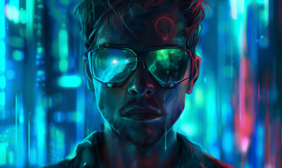 Cyberpunk Cool Man