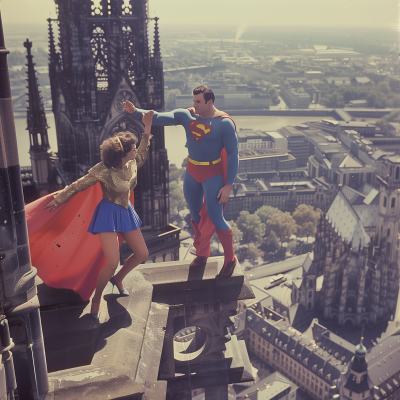 Superhero Battle in Cologne