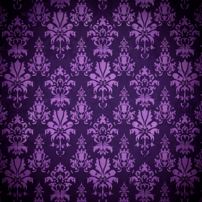 Purple Damask Pattern
