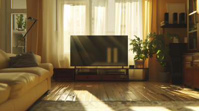 Modern TV in a Beautiful Apartment
