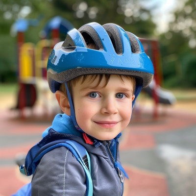 Smiling Boy at Playground