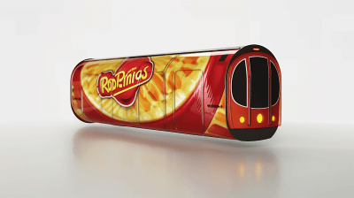 Pringles Can Inspired Tube Train Carriage